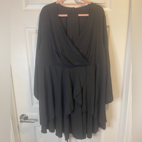 Gocolloa Long Sleeve Women’s Mini Dress Black 20W - Picture 6 of 16